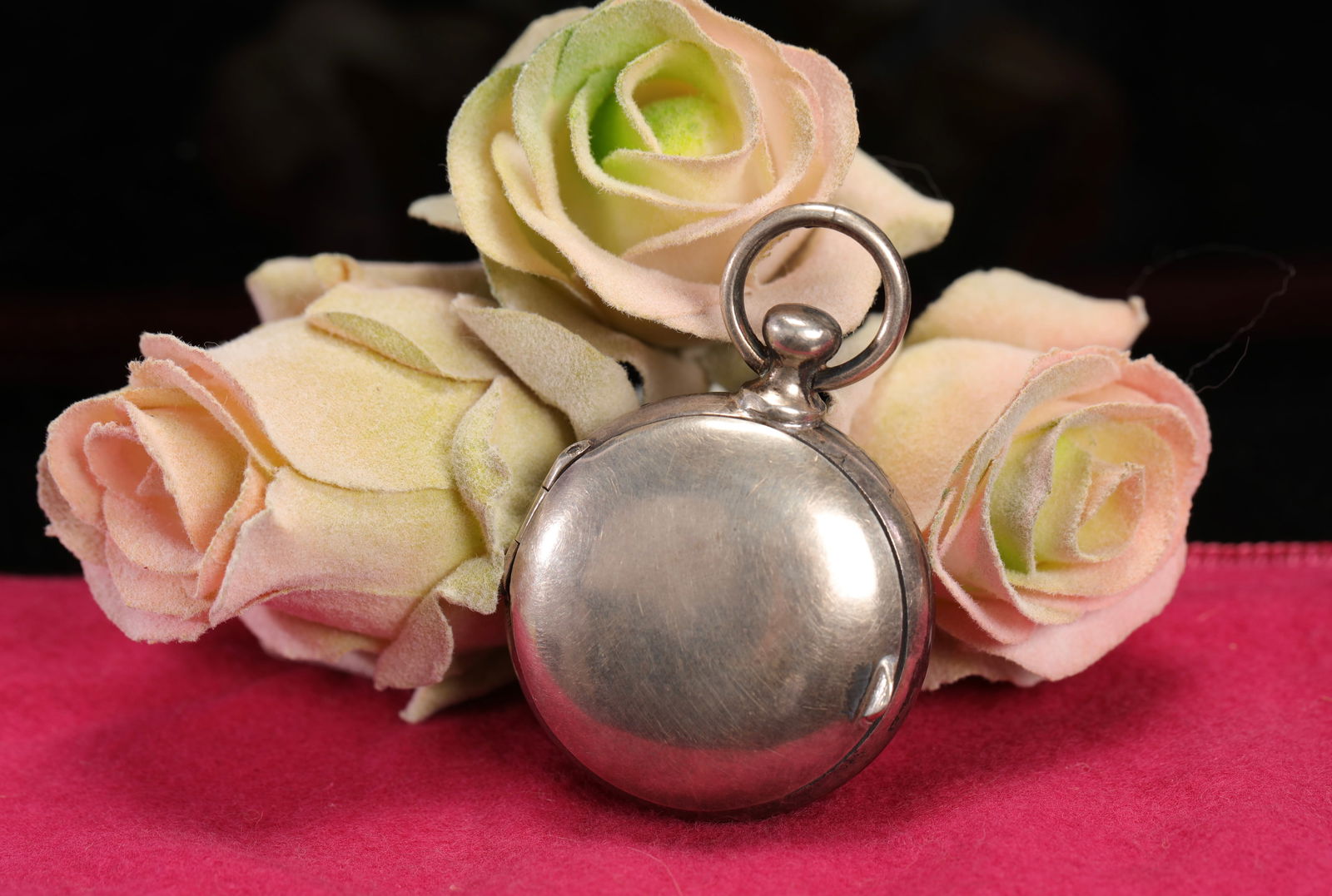 19th c. CARTIER ITALY ANTIQUE STERLING SILVER LOCKET / WATCH CASE (1 of 9)