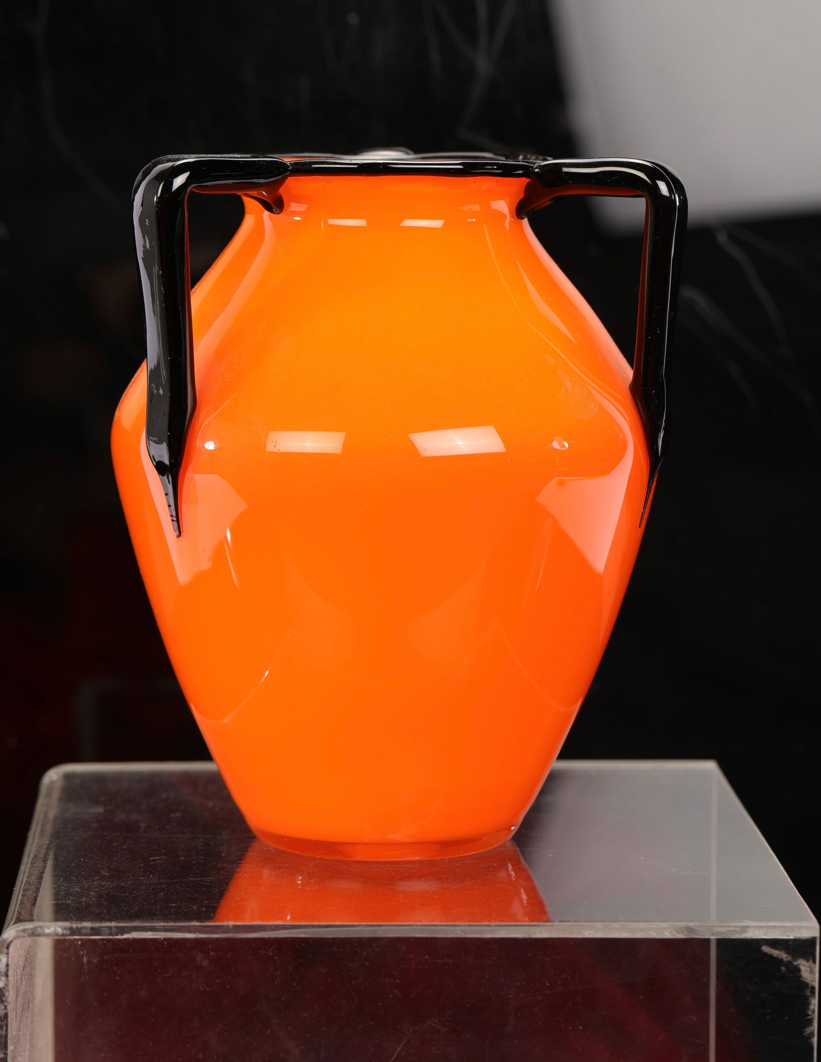 LOETZ  ART DECO TANGO CZECH GLASS VASE 3 HANDLED (1 of 5)