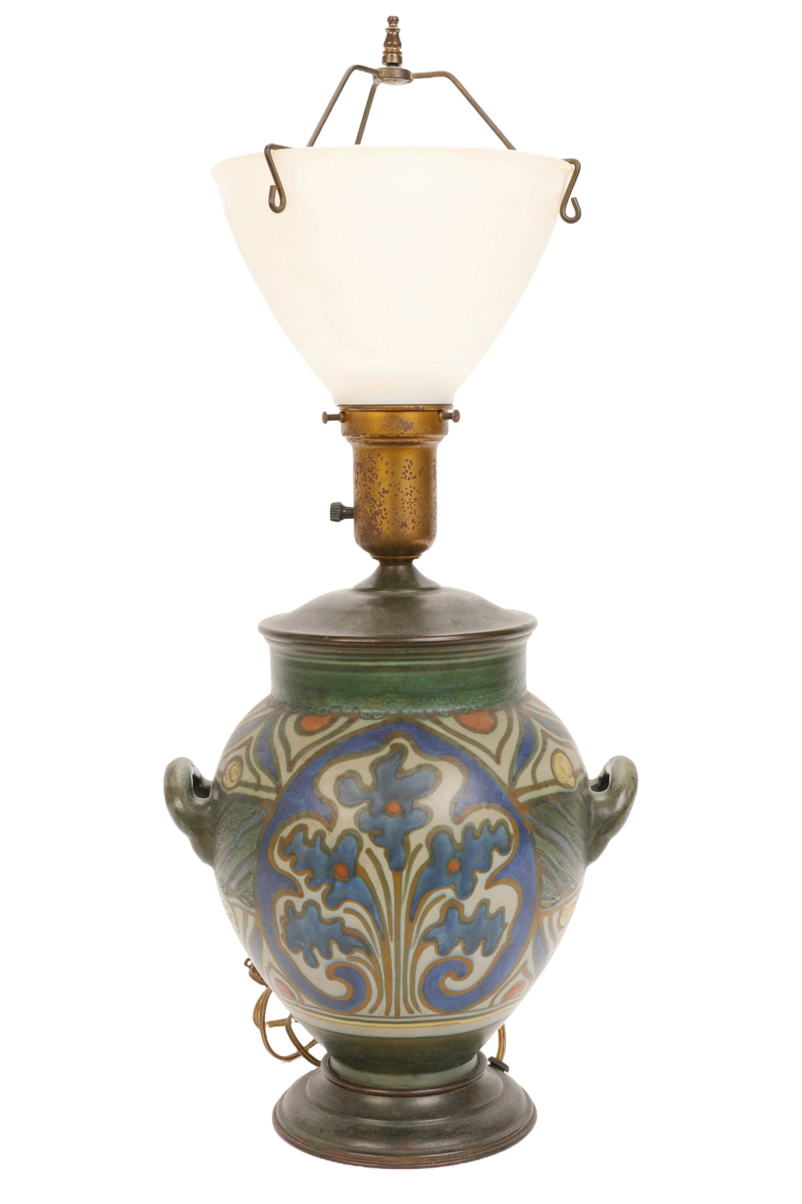 1920s GOUDA POTTERY LAMP ART DECO (1 of 5)
