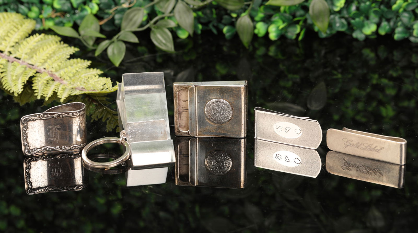 STERLING SILVER MONEY CLIPS, KEY CHAIN & COMPACT TIFFANY & CO. KIRK & SONS+ (1 of 12)
