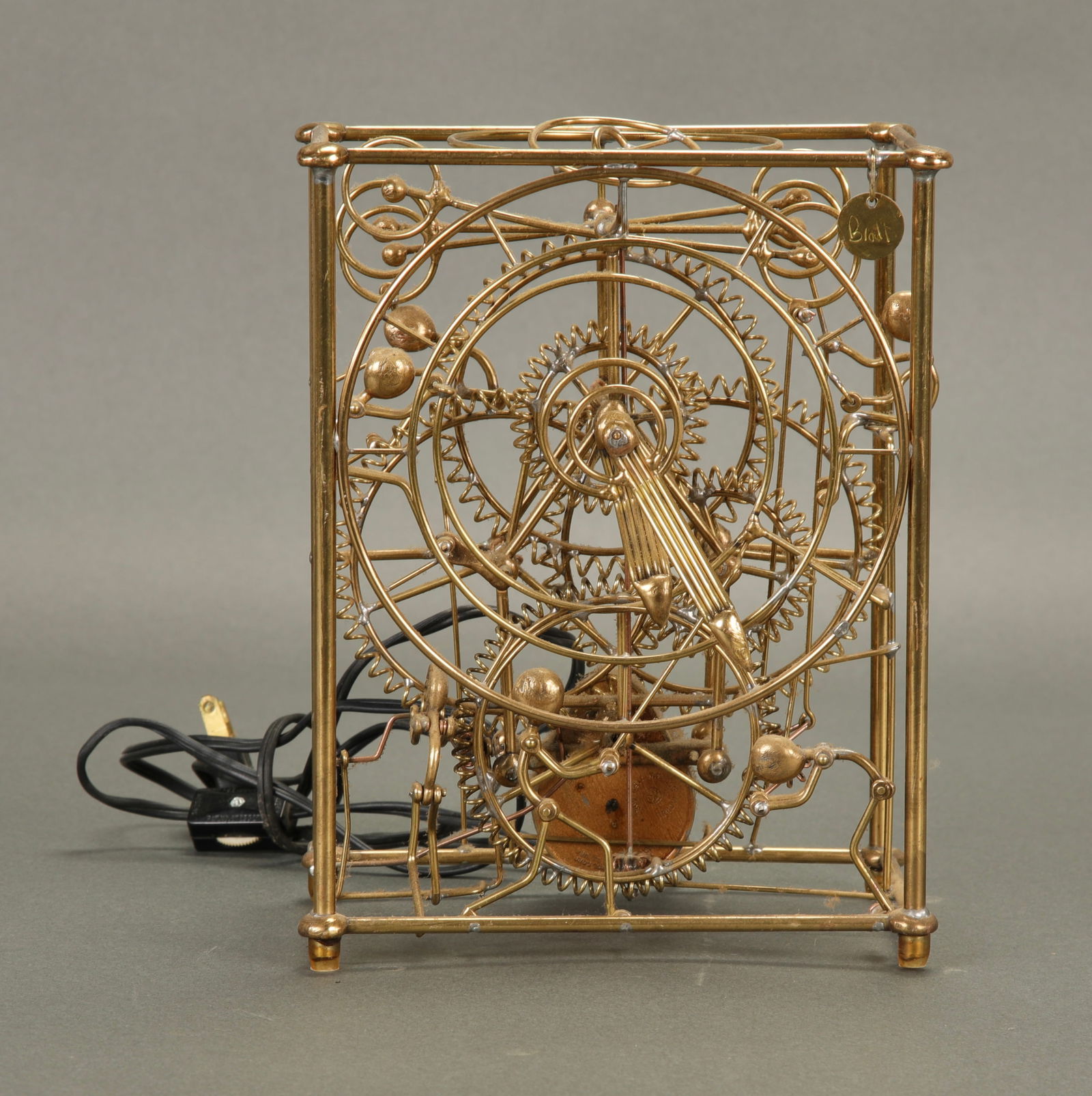 GORDON BRADT KINETICO STUDIOS 6 MAN CLOCK SCULPTURE (1 of 5)