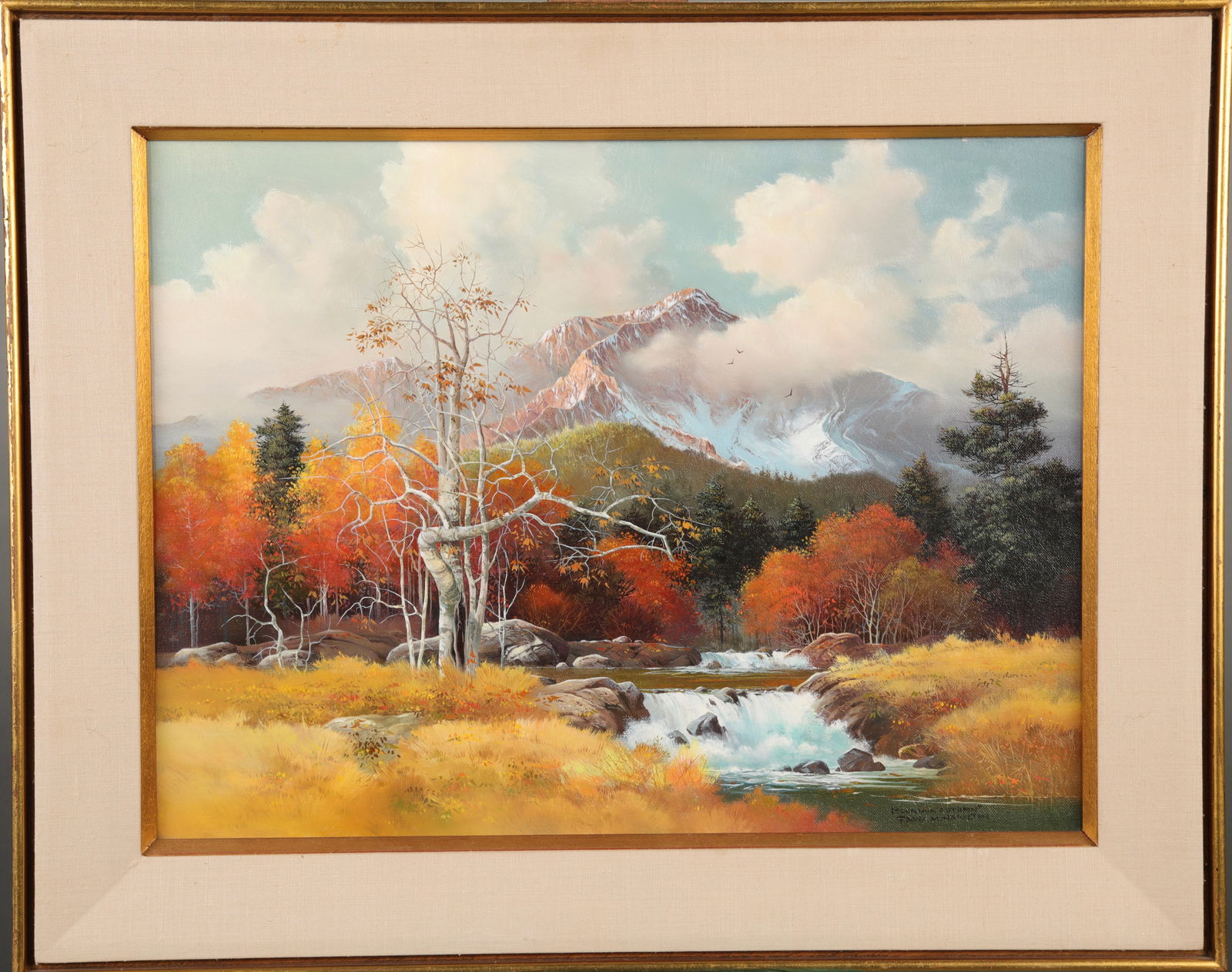 FRANK M. HAMILTON (1930-1999) OIL PAINTING "MOUNTAIN AUTUMN" (1 of 5)