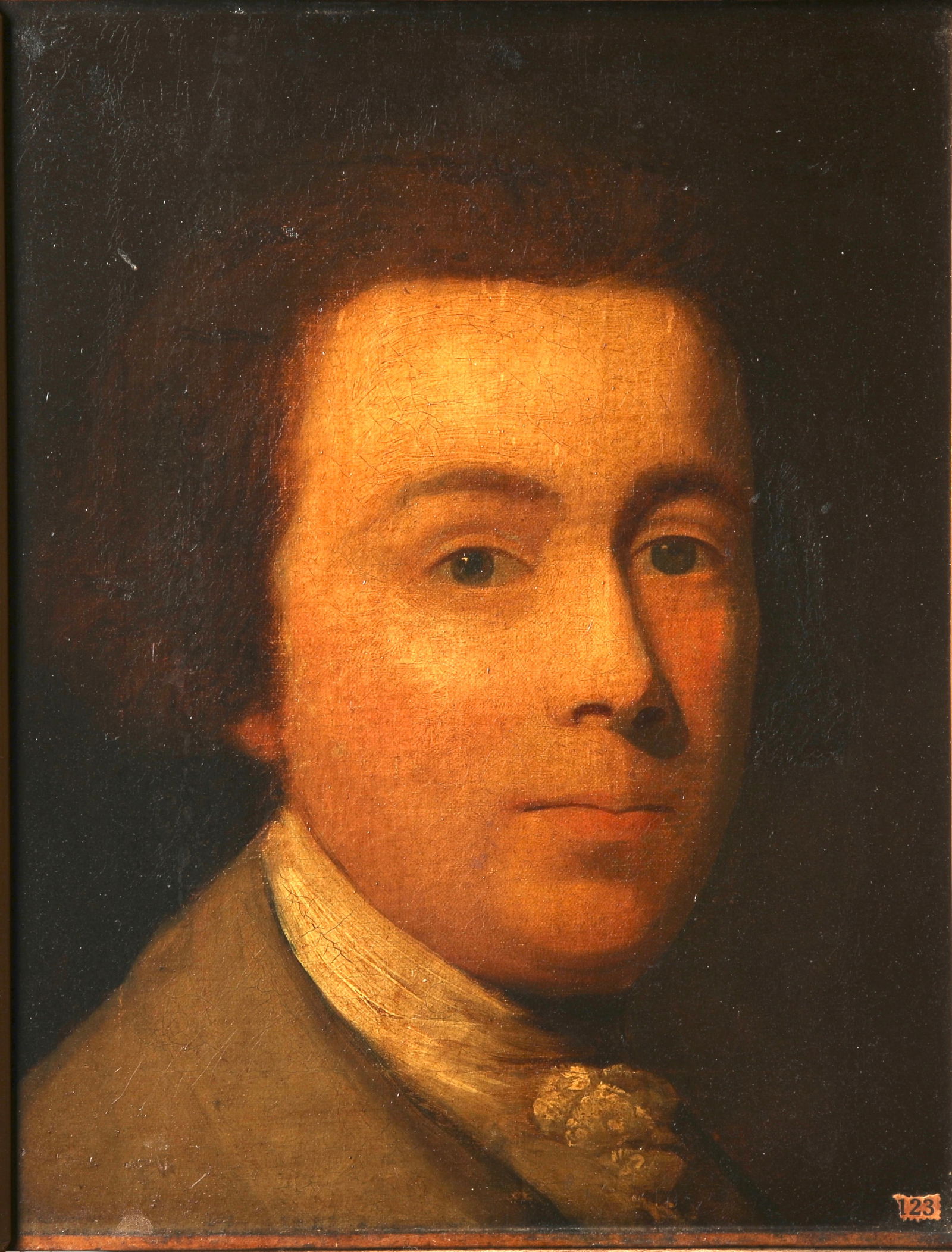 JOHN HOPPNER (1748-1810) GEORGE MORLAND COWDEN CASTLE OIL PAINTING (1 of 10)