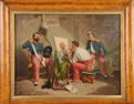 Attr. HIPPOLYTE BELLANGÉ (1800-1866) FRENCH SOLDIERS AT REST ca. 1830