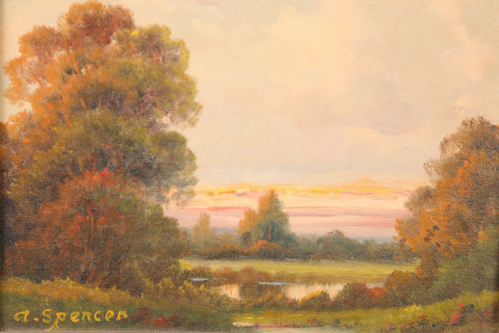 AUGUSTUS SPENCER (1860-1924) ENGLISH LANDSCAPE PAINTING #2 (1 of 5)