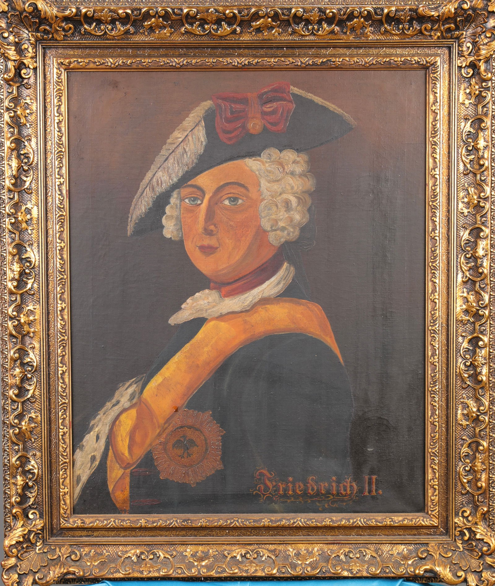 1793 PORTRAIT OF FRIEDRICH II FREDERICK THE GREAT OIL PAINTING (1 of 10)