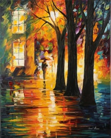 LEONID AFREMOV (1955-2019) ORIGINAL OIL / CANVAS PAINTING "SUPPRESSED MEMORIES"