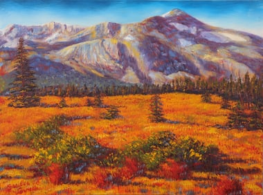 SESILLIE GIRELLI OIL/CANVAS EXPRESSIONIST PAINTING