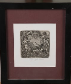 VASYL FENCHAK EXL MAURO MAINARD BOOKPLATE ETCHING