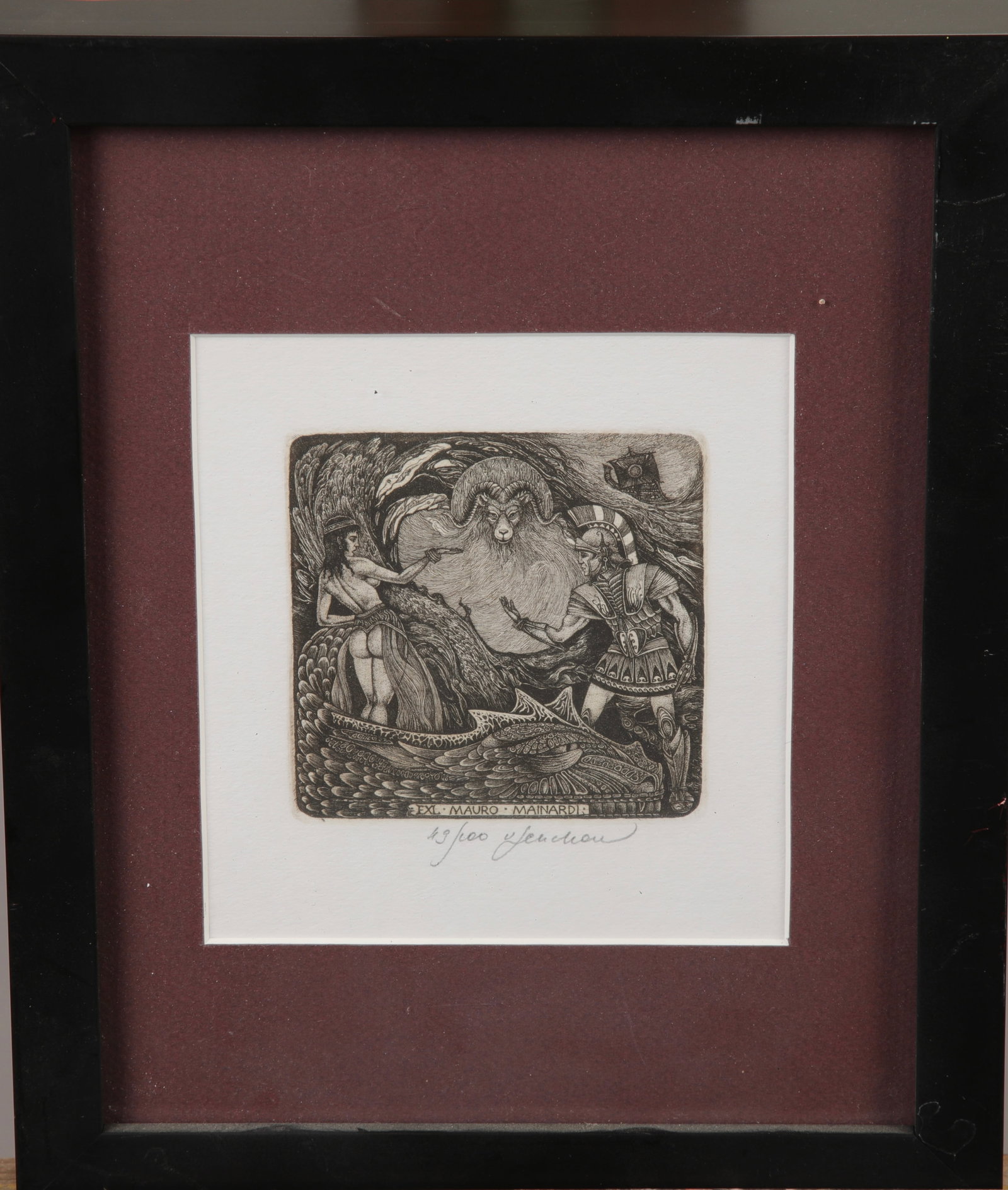 VASYL FENCHAK EXL MAURO MAINARD BOOKPLATE ETCHING (1 of 6)