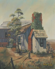 DRUE YOUNG OIL / CANVAS REGIONALIST PAINTING