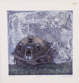 DEBORAH MAE BROAD COLOR ETCHING "MOVING DAY" SIGNED / AP