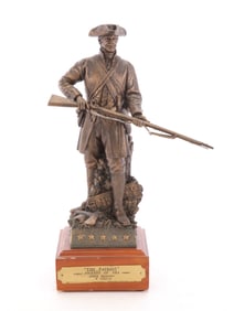 RICK TERRY "THE PATRIOT" COLD CAST PEWTER SCULPTURE