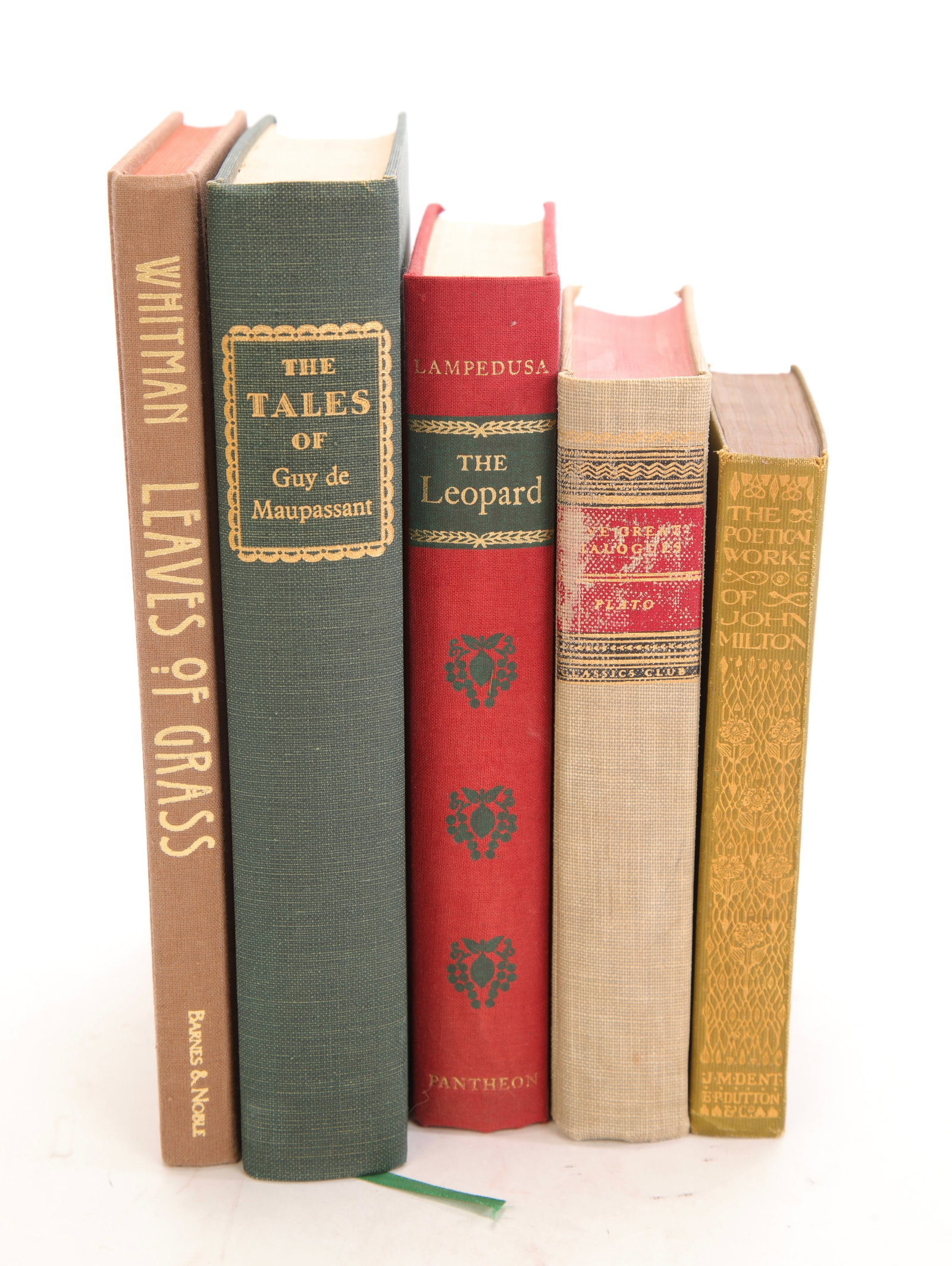 5 CLASSIC LITERATURE BOOKS: Plato, Milton, Guy de Maupassant, Lampedusa (1 of 16)