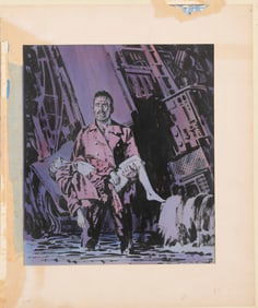 ROY GRINNELL (1933-) ORIGINAL GOTHIC ILLUSTRATION ART PAINTING