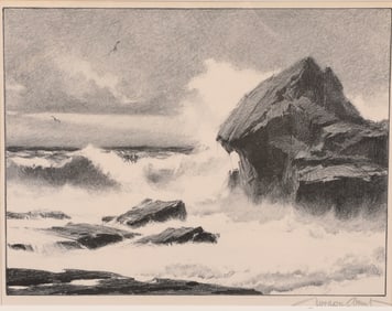 GORDON HOPE GRANT (1875-1962) PENCIL SIGNED LITHOGRAPH