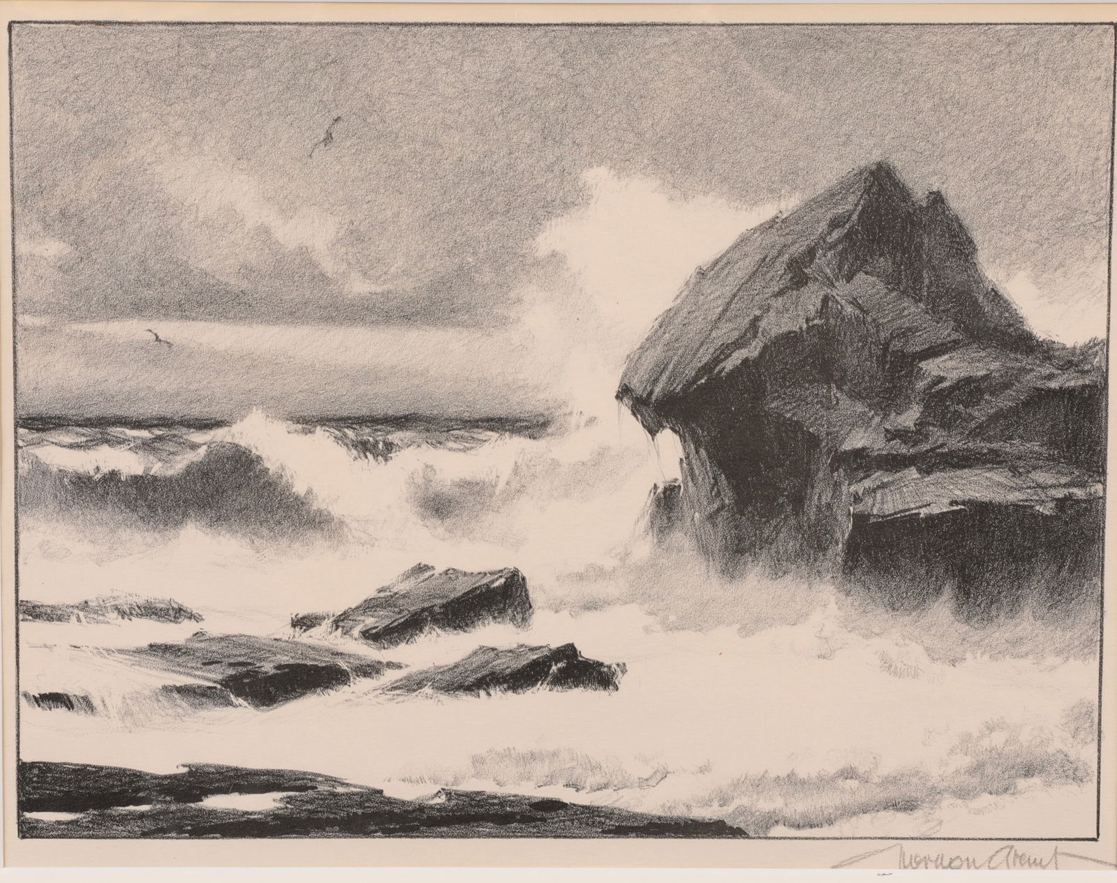 GORDON HOPE GRANT (1875-1962) PENCIL SIGNED LITHOGRAPH (1 of 6)