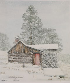 JON CRANE "DOORWAY TO THE PAST" PENCIL SIGNED & NUMBERED IRIS GICLEE