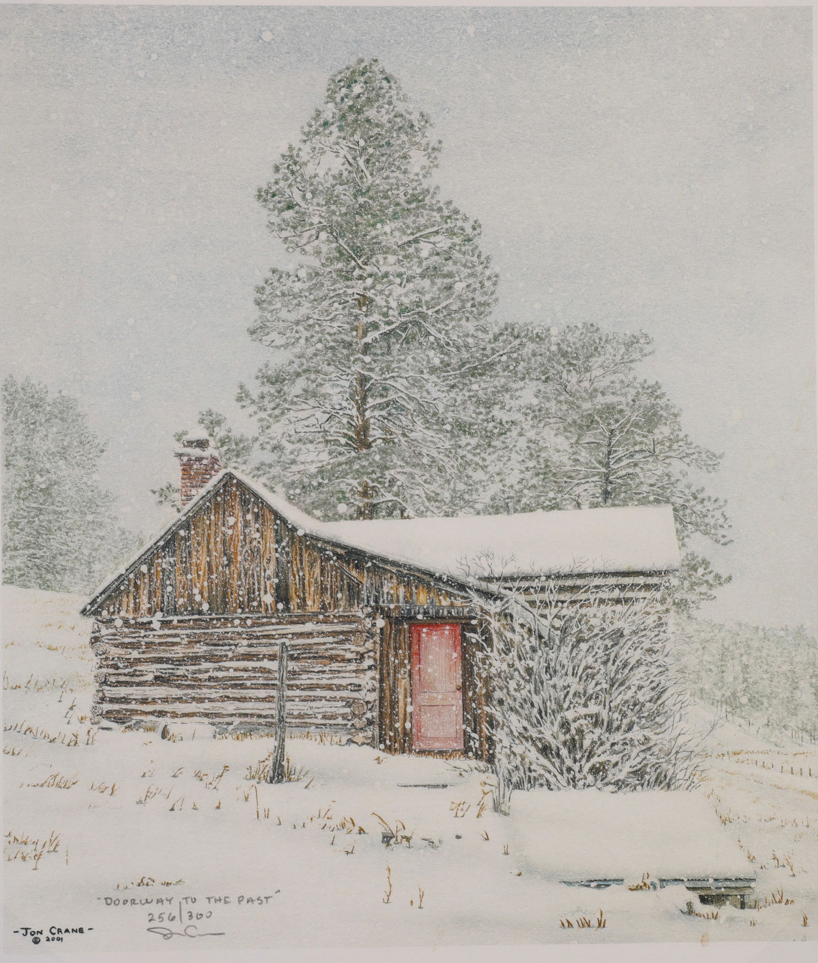 JON CRANE "DOORWAY TO THE PAST" PENCIL SIGNED & NUMBERED IRIS GICLEE (1 of 8)