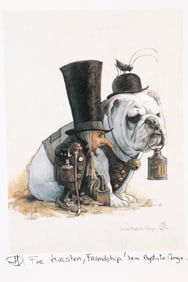 JEAN-BAPTISTE NORGE PEN SIGNED FANTASY LITHOGRAPH