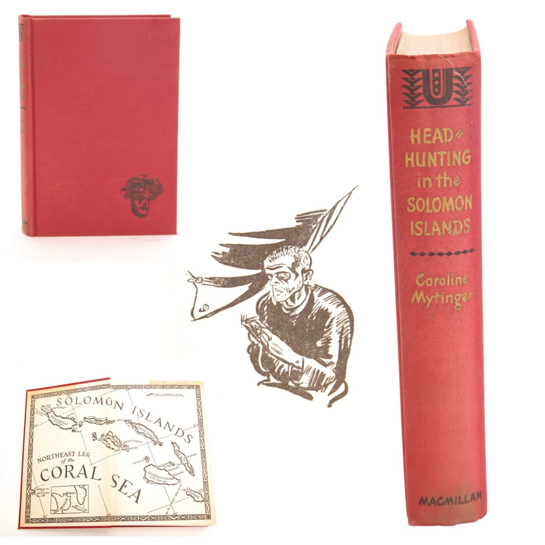 HEAD HUNTING IN THE SOLOMAN ISLANDS BOOK 1942 CAROLYN MYTINGER (1 of 9)