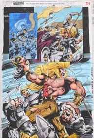 WOLVERINE COMIC BOOK ART COLOR WORK ISSUE 1 PG 39 MARVEL COMICS
