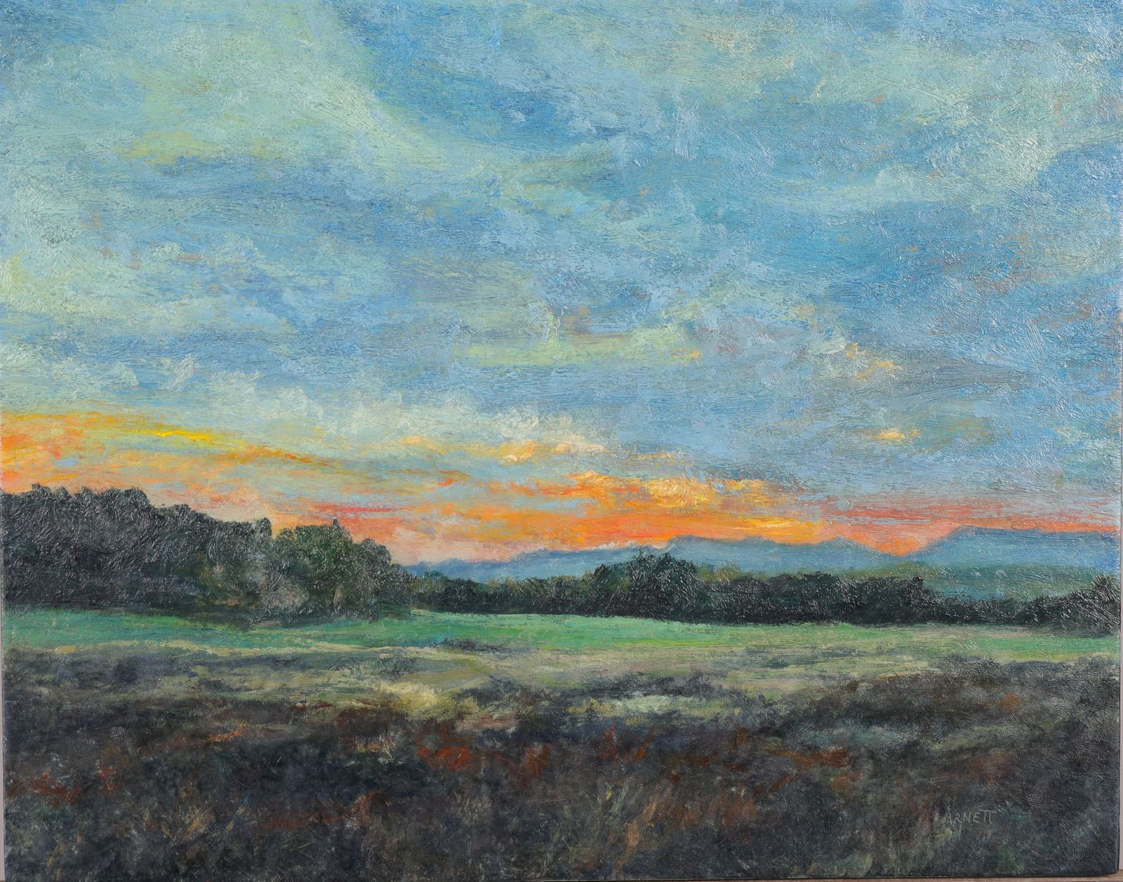 GREGORY ARNETT HUDSON VALLEY "NOVEMBER COLOR" OIL/ BOARD PAINTING (1 of 7)