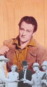 JOHN WAYNE PHOTOGRAPH ART COLLAGE