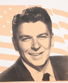 RONALD REAGAN POP ART SERIGRAPH ON CANVAS