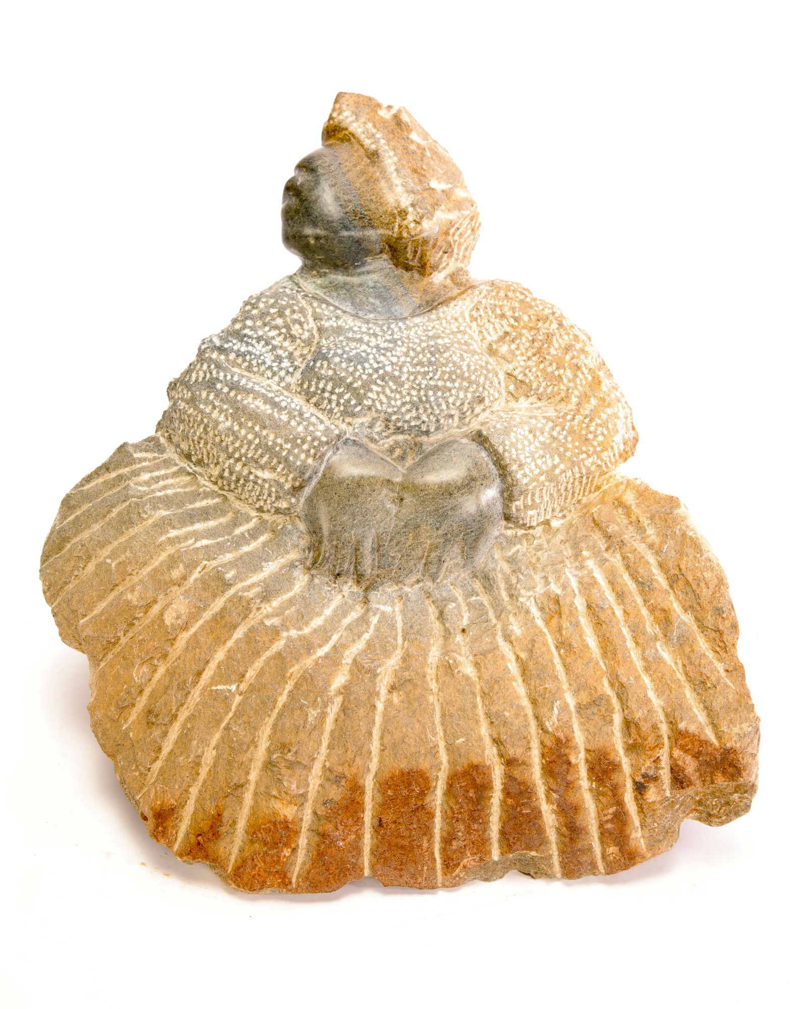 COLLEEN MADAMOMBE (1964-2009) LARGE STONE MATRIARCH SCULPTURE (1 of 10)