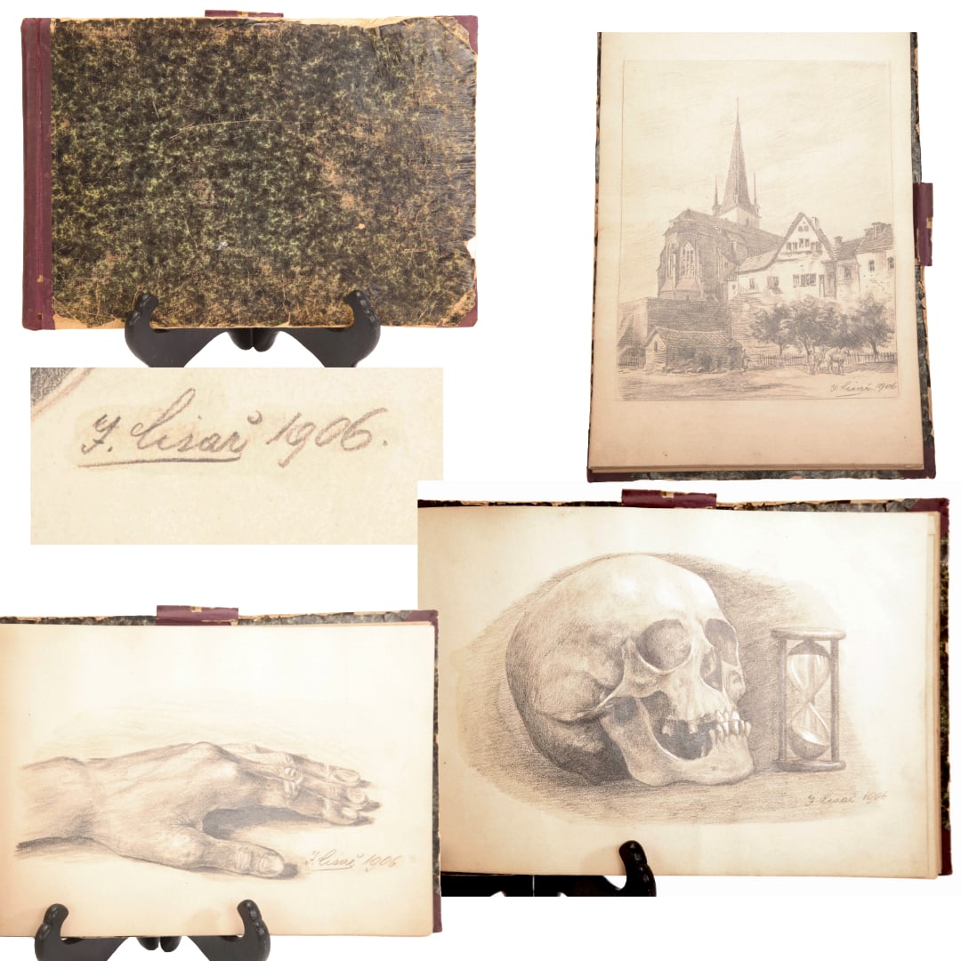 GUILIO CISARI (ITALIAN b. 1892) SKETCHBOOK OF PENCIL DRAWINGS (1 of 10)