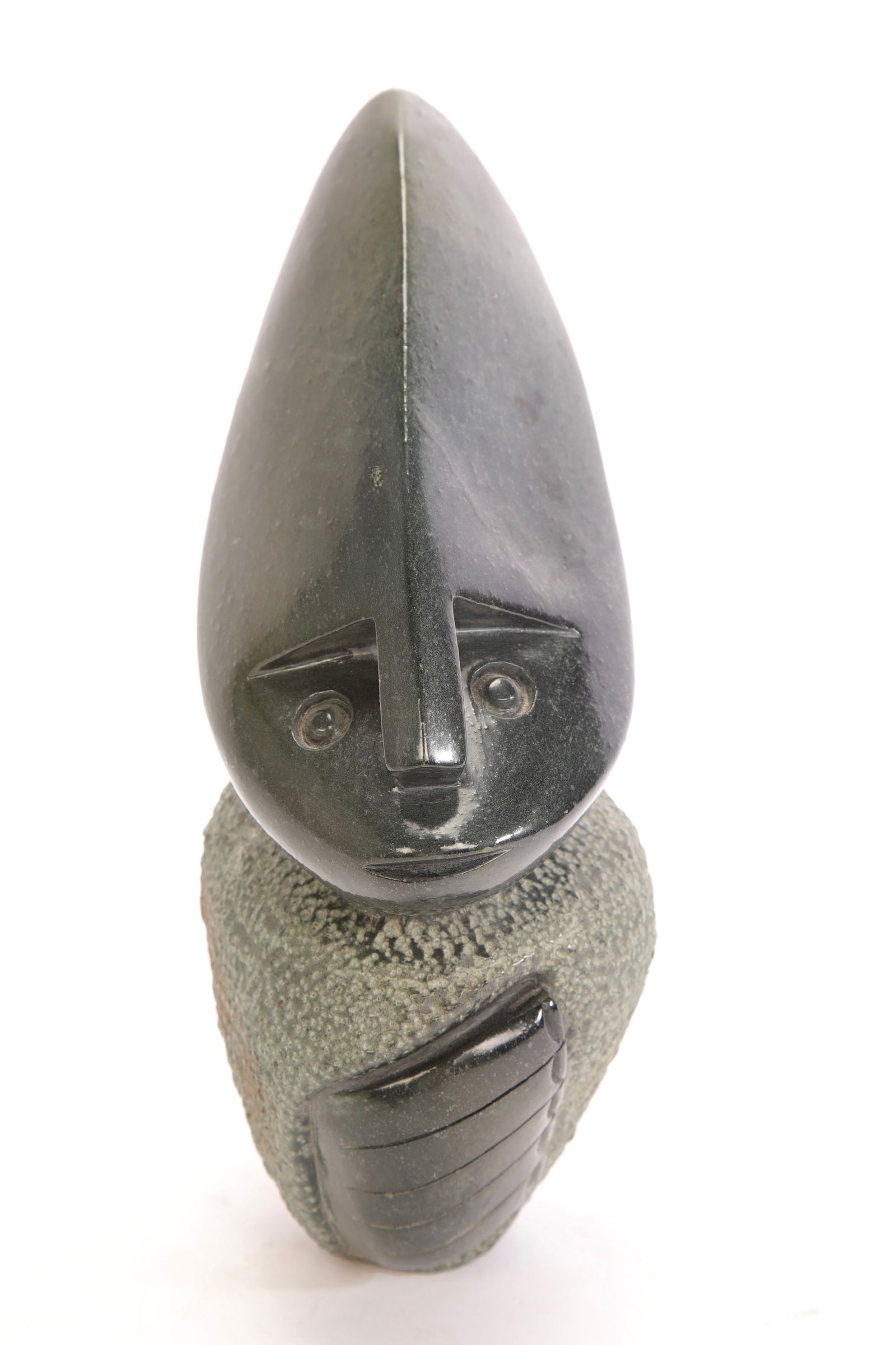 NGONI MREWA (AFRICAN) CARVED STONE SCULPTURE 12" STATUE (1 of 8)