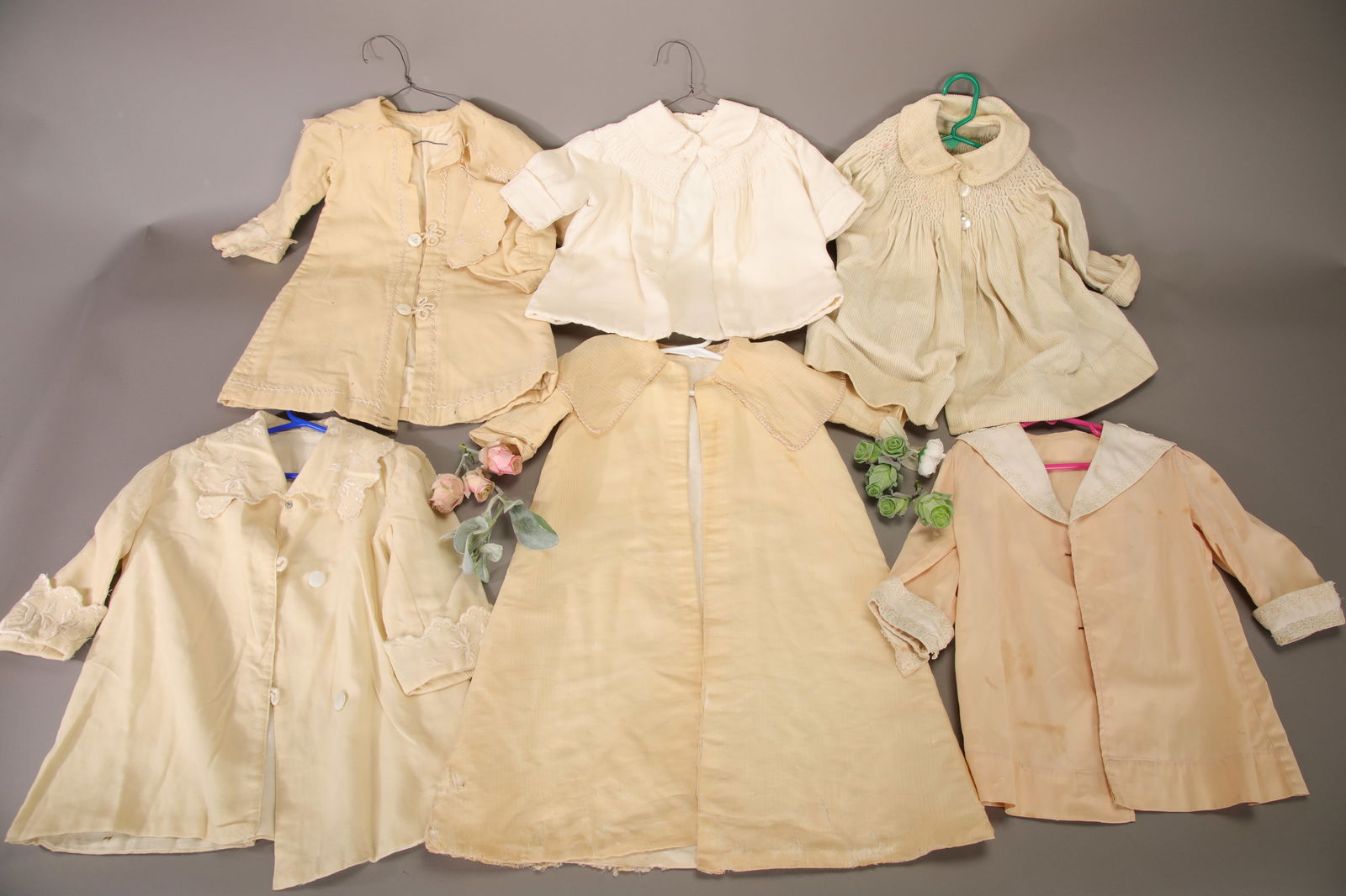 6 ANTIQUE VICTORIAN - VTG DOLL/ TODDLER COATS (1 of 7)