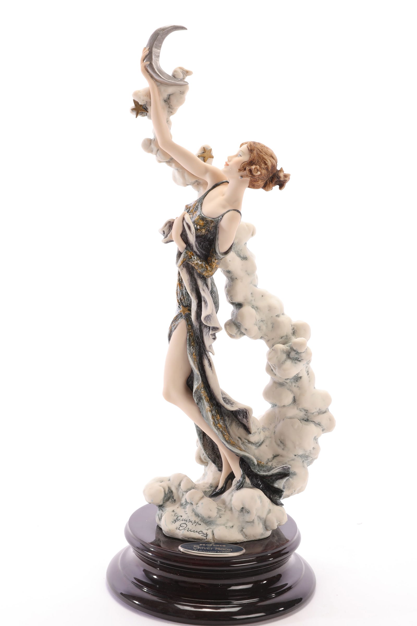 GIUSEPPE ARMANI "SILVER MOON" PORCELAIN FIGURINE ITALIAN SCULPTURE LTD EDITION (1 of 8)
