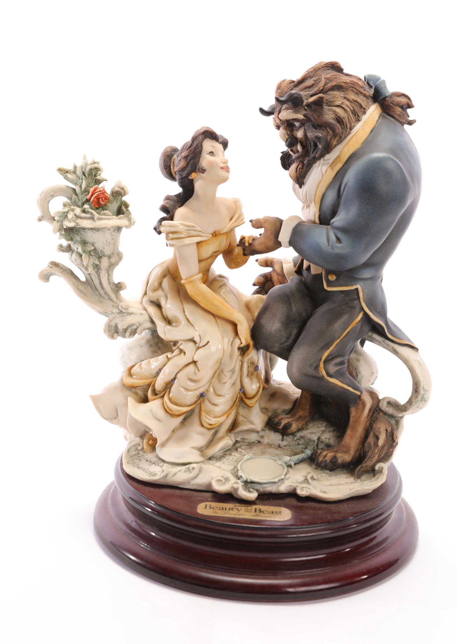 GIUSEPPE ARMANI BEAUTY AND THE BEAST "BEAUTY'S HEART" PORCELAIN FIGURINE LTD ED. DISNEY SCULPTURE (1 of 10)