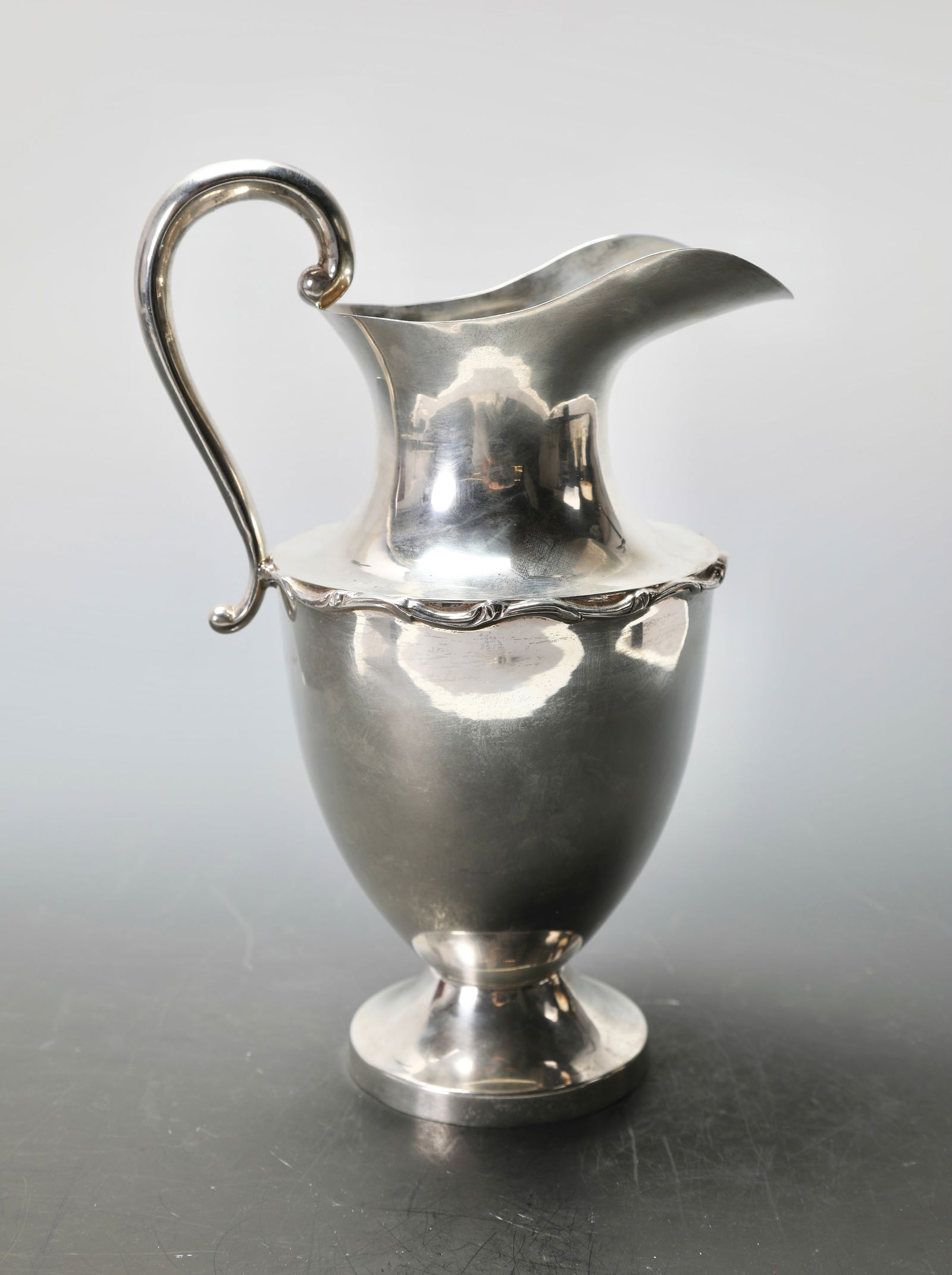 STERLING SILVER PITCHER JUVENTO LOPEZ REYES MEXICAN SILVERSMITH 960 GRAMS (1 of 12)