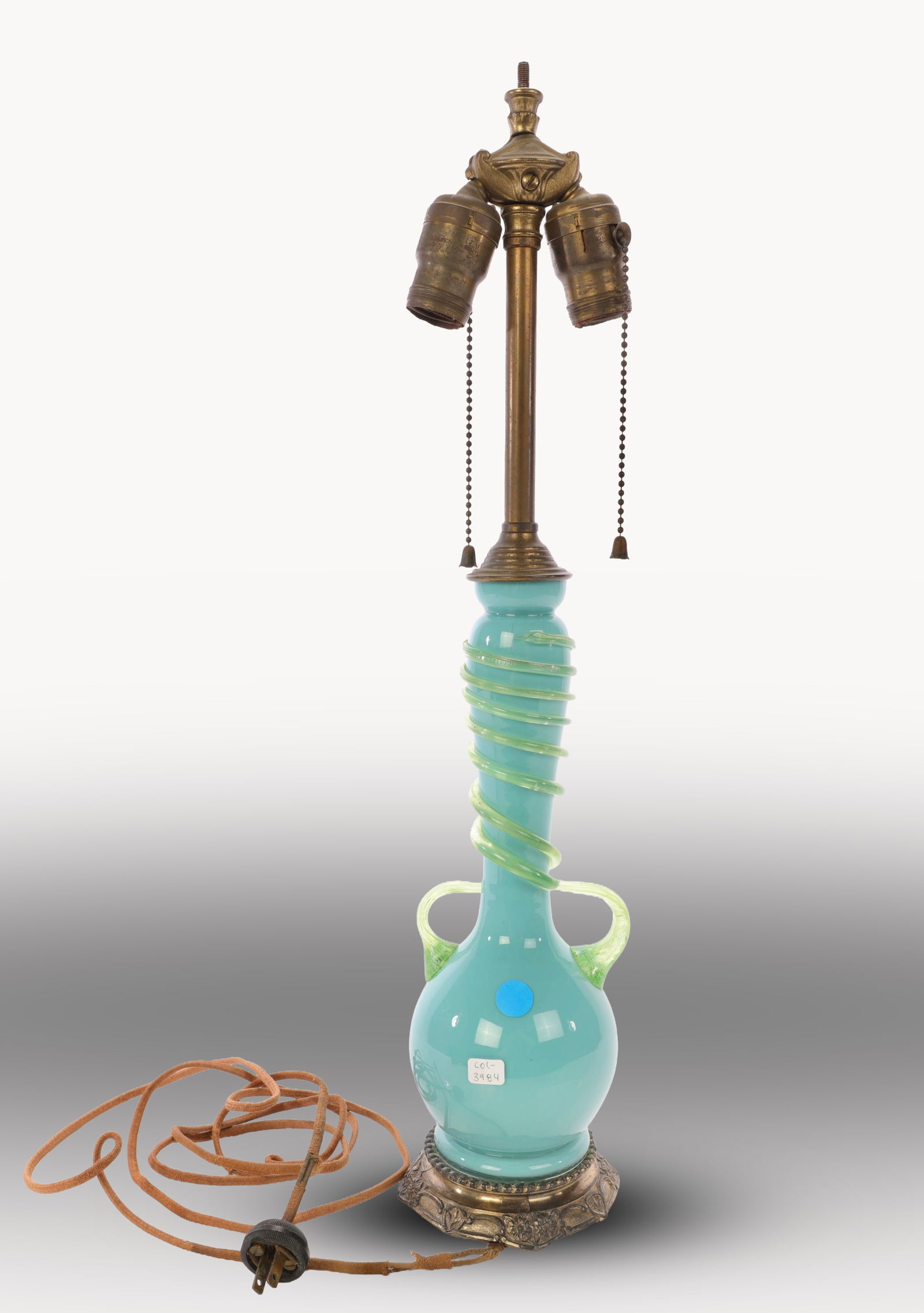 VINTAGE MARBO MURANO GLASS TABLE LAMP (1 of 9)