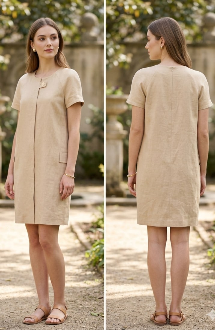 ANDRE COURREGES SPACE AGE SHIFT DRESS AMEN WARDY PARIS (1 of 11)