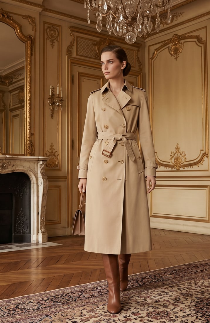 BURBERRYS CLASSIC TAN TRENCH COAT W/ NOVA CHECK LINING (1 of 16)