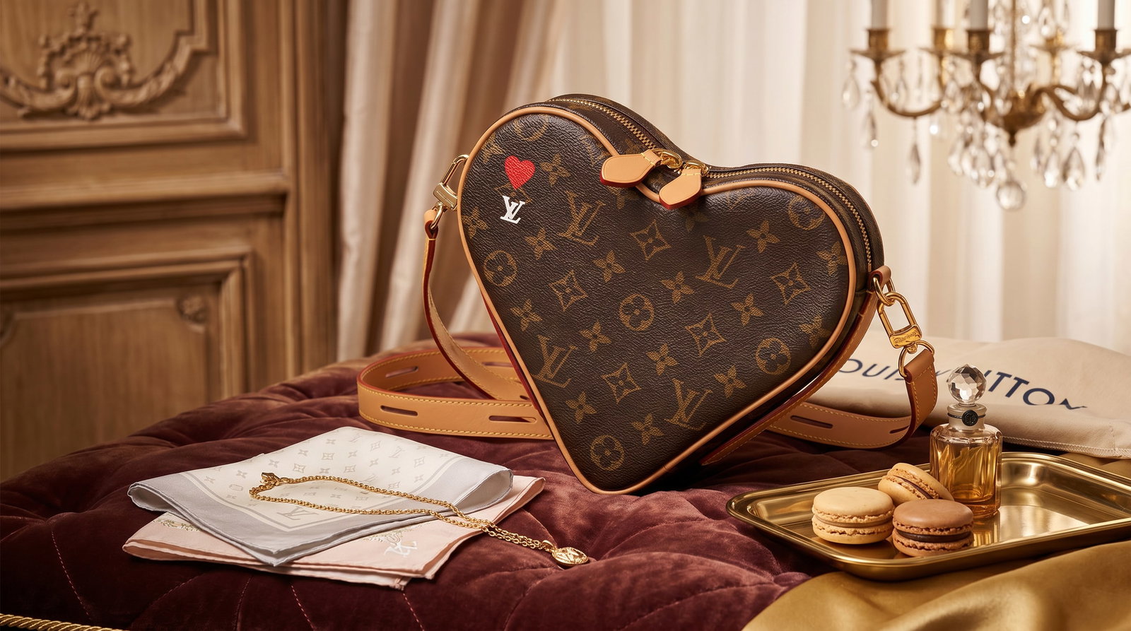 LOUIS VUITTON GAME ON COEUR LIMITED ED. CROSSBODY HANDBAG NICOLAS GHESQUIERE: This is a Louis Vuitton Game On Coeur, a limited-edition, heart-shaped crossbody bag launched in November 2020 as part of the Cruise 2021 collection. Designed by Nicolas Ghesquière, the "Game On" lin