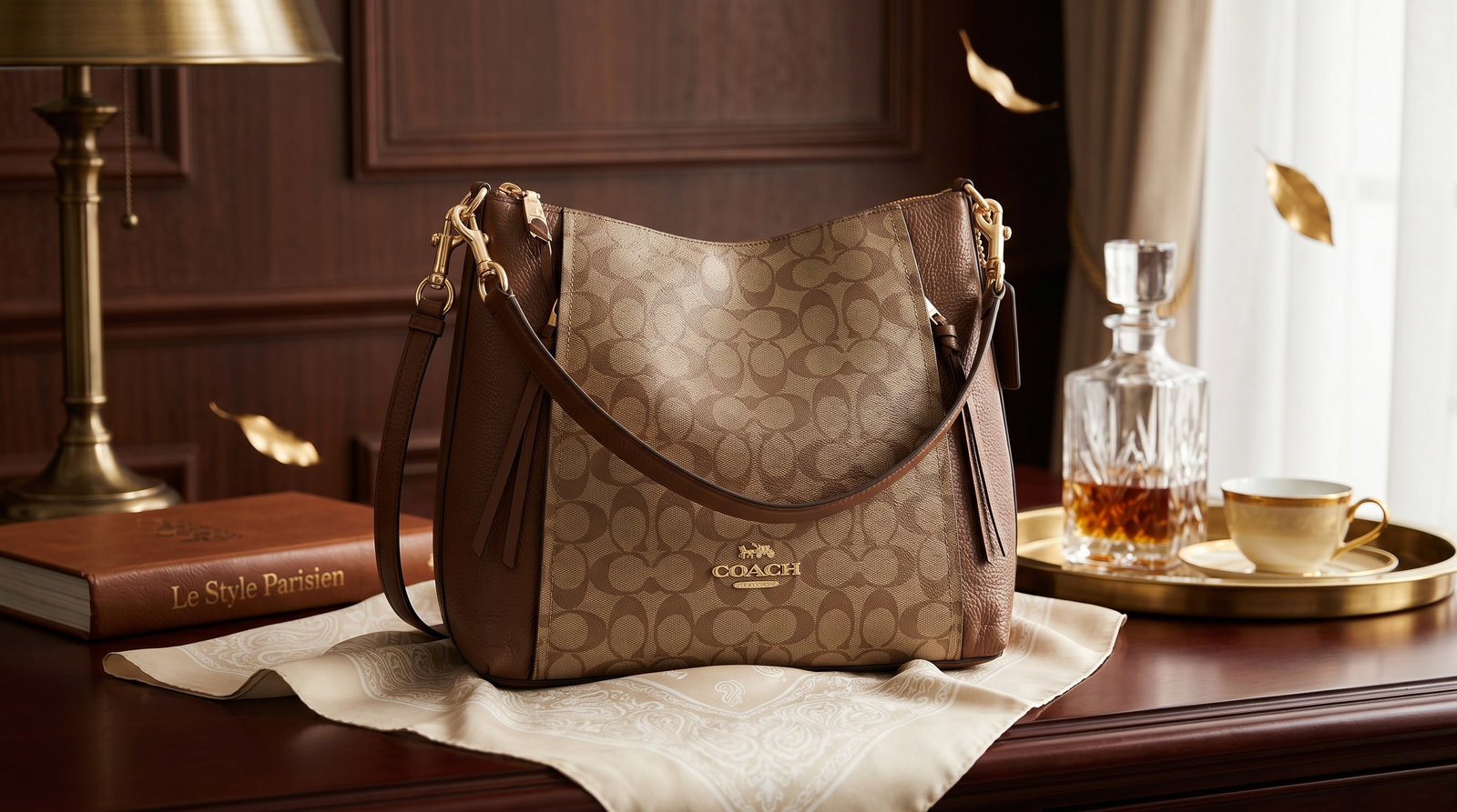 COACH MARLON HOBO SIGNATURE HANDBAG PURSE (1 of 6)