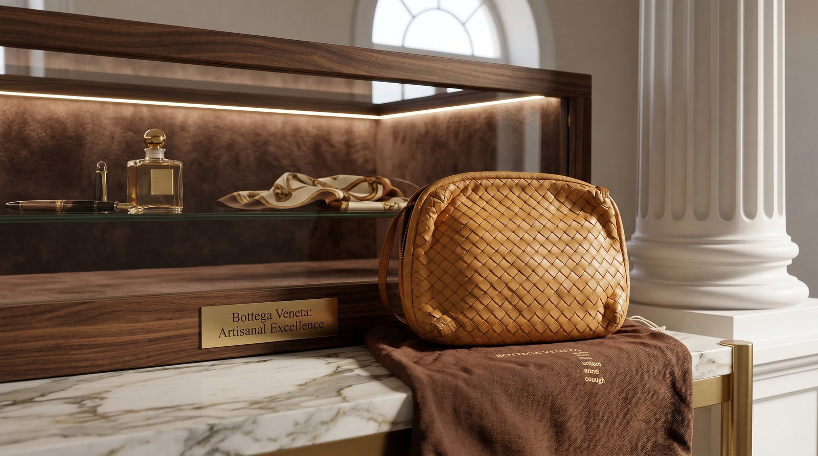 BOTTEGA VENETA INTRECCIATO NAPPA LEATHER CROSSBODY HANDBAG POCKETBOOK: This is a vintage Bottega Veneta Intrecciato Nappa leather shoulder bag in a caramel or tan shade.The bag is defined by the brand's iconic intrecciato technique, which involves weaving strips of soft 