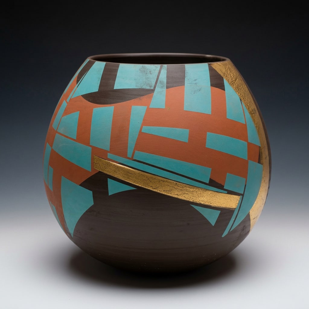 TONY LAVERICK CONTEMPORARY STUDIO ART POTTERY VESSEL (1 of 6)