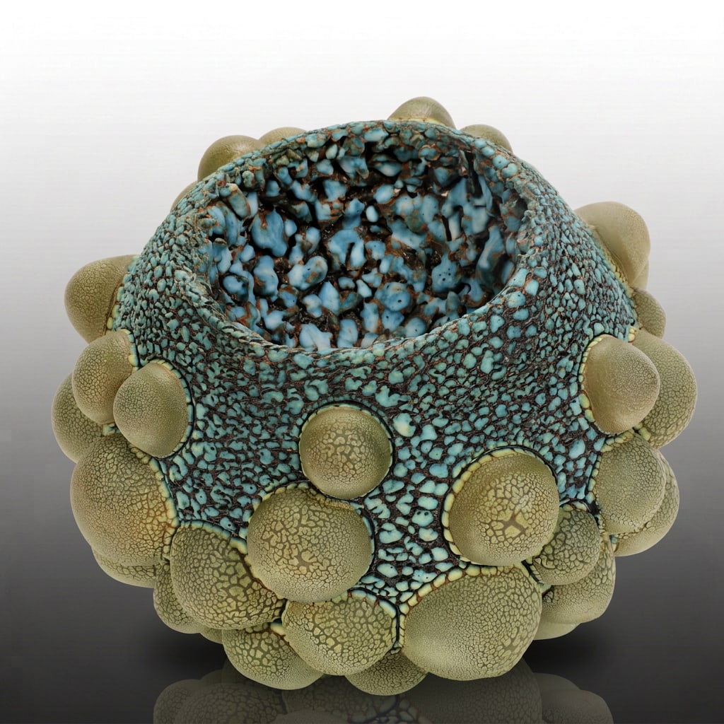 WILLIAM KIDD OTHERWORLDLY BIOMORPHIC STUDIO ART POTTERY SCULPTURE (1 of 9)