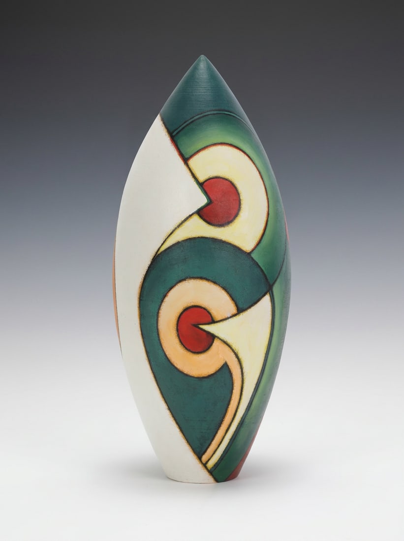 TERRY HABEGER BIOMORPHIC ABSTRACT MODERNIST TOTEM ART POTTERY SCULPTURE (1 of 7)