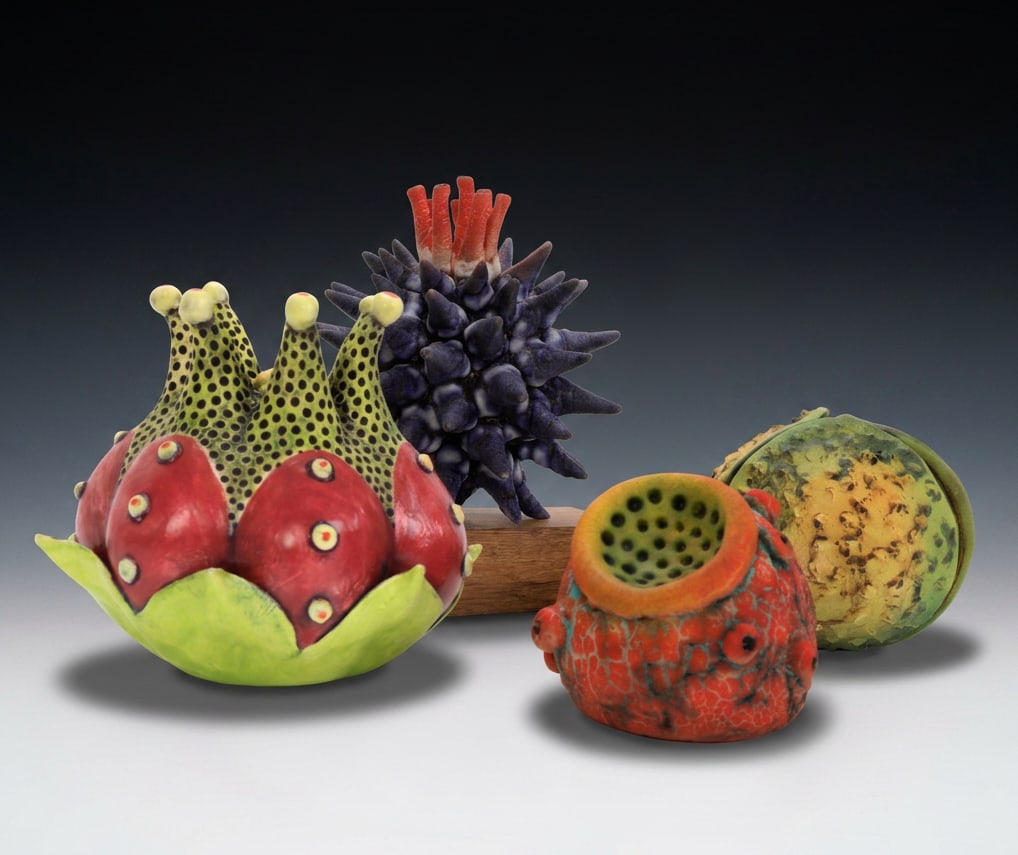 BETH GARCIA SEED POD & MARINE INSPIRED ART POTTERY SCULPTURES (4) (1 of 12)