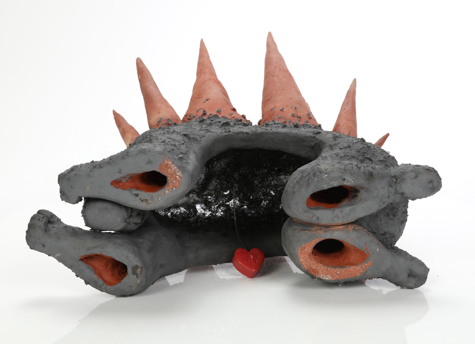 CONTEMPORARY EXPRESSIONIST STUDIO CERAMIC FIGURATIVE SCULPTURE - 10