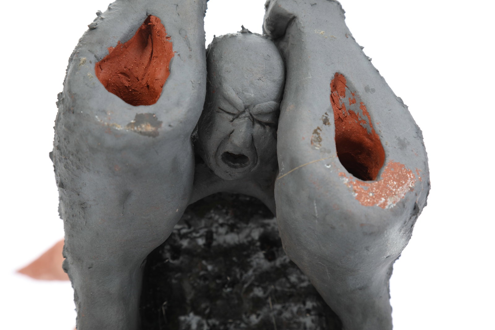 CONTEMPORARY EXPRESSIONIST STUDIO CERAMIC FIGURATIVE SCULPTURE - 11