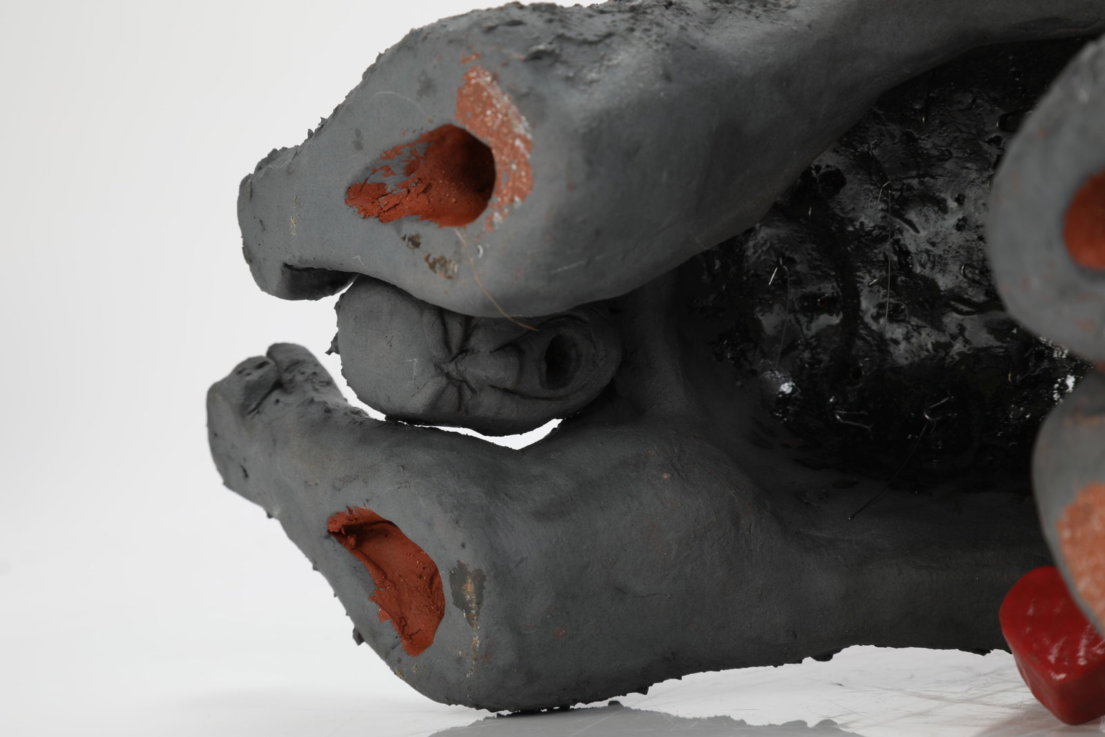 CONTEMPORARY EXPRESSIONIST STUDIO CERAMIC FIGURATIVE SCULPTURE - 3