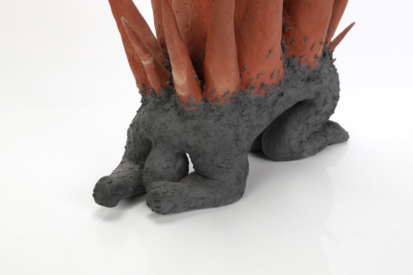 CONTEMPORARY EXPRESSIONIST STUDIO CERAMIC FIGURATIVE SCULPTURE - 6
